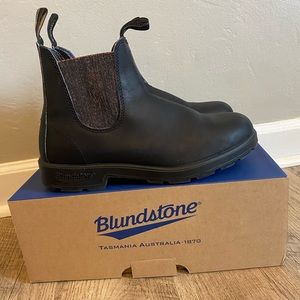 Blundstone Original 500 Chelsea Boots with bronze glitter gore
